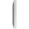 Ekena Millwork Vertical Surface Mount PVC Gable Vent: Functional, w/ 3-1/2"W x 1"P Standard Frame, 12"W x 12"H GVPVE12X1201SF - alternate 5